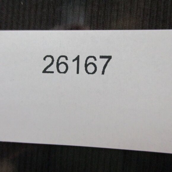 SKIMS Cotton Rib Short Sleeve Top Womens Medium Soot Black Padded Shoulder NWT - Picture 9 of 9